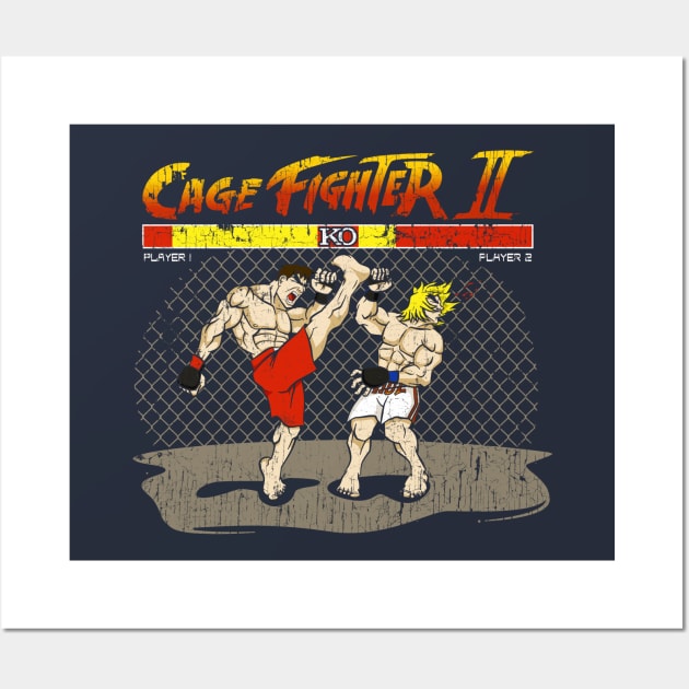 Cage Fighter II Wall Art by RoundFive